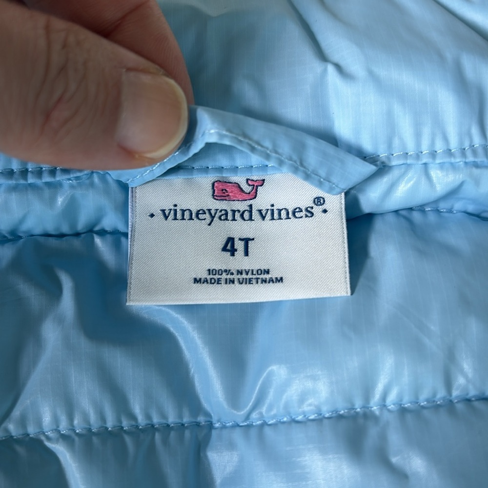 Vineyard Vines Sky Blue Puffer Vest - Picture 4 of 4